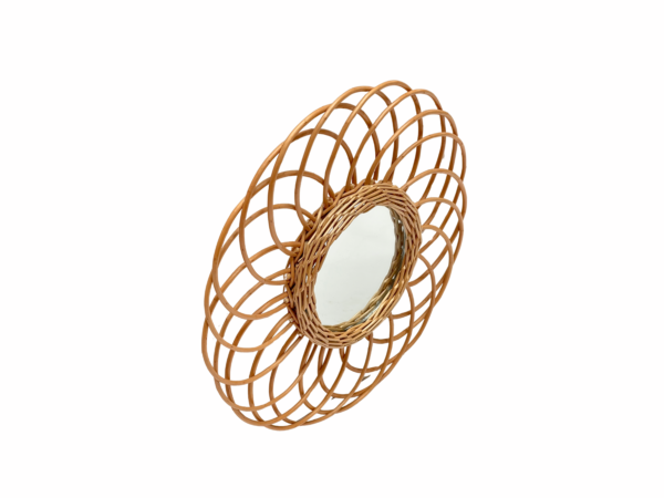 MR1055/Wicker Mirror DIMENSIONS (CM): 34 x 34 x 2 - Image 2