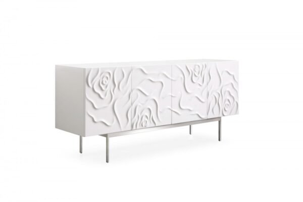 BT1017/GWYNETH - WHITE HIGH GLOSS BUFFET - Image 4