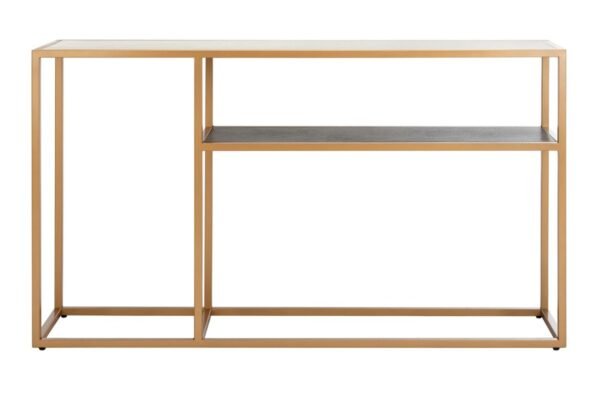 CON1064/OCTAVIA CONSOLE TABLE/BEIGE FAUX STONE/BLACK FAUX GRANITE/GO - Image 3