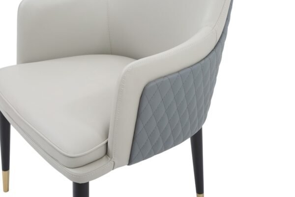 DC1044/DUVAL  GREY DINING CHAIR - Image 4