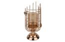 CH1050/GOLD FLOWER CANDLE 48 CM