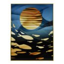 PA1256/SET OF 3 GOLDEN FISHES PAINTING 60X80CM