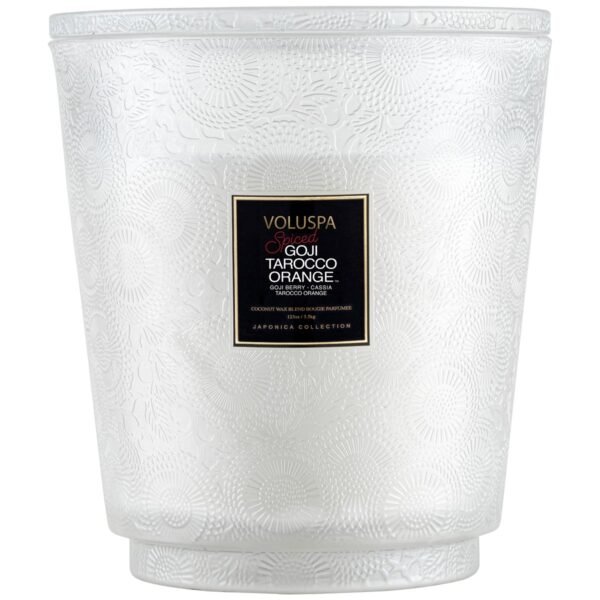 SC1101/SPICED GOJI TAROCCO ORANGE 5 WICK HEARTH CANDLE