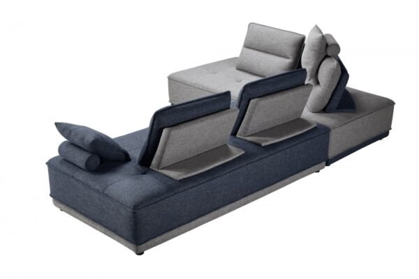 SF1057/Glen Blue & Grey Fabric Sectional Sofa - Image 5