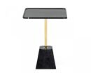ST1071/Intah Black Marble and Brass End Table