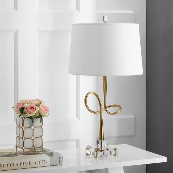 TL1078/HENSLEY  TABLE LAMP/GOLD & CLEAR/METAL & CRYSTAL - Image 2