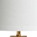 TL1084/TABLE LAMP WHITE-GLOD CERAMIC-FABRIC