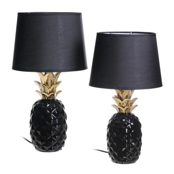 TL1085/TABLE LAMP PINEAPPLE BLACK-GOLD - Image 2