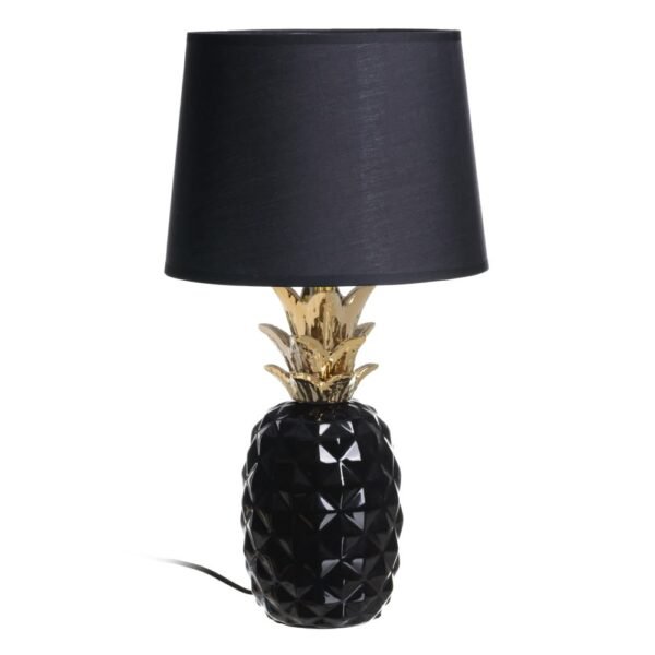 TL1085/TABLE LAMP PINEAPPLE BLACK-GOLD
