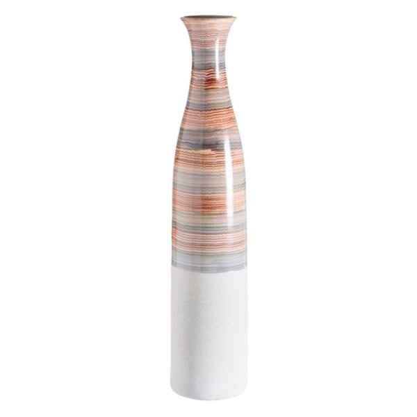 VS1268/VASE CREAM-BLUE CERAMIC DECORATION