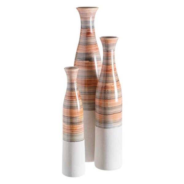 VS1268/VASE CREAM-BLUE CERAMIC DECORATION - Image 12