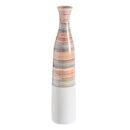VS1268/VASE CREAM-BLUE CERAMIC DECORATION