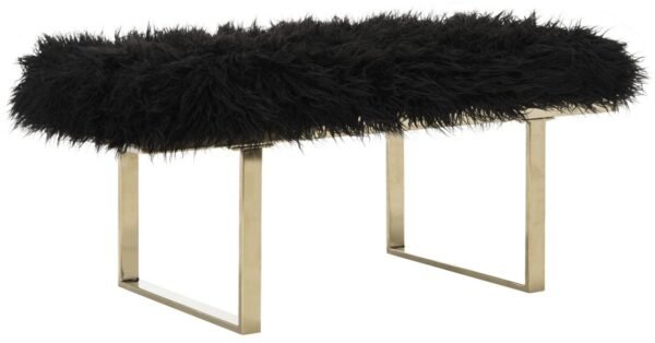 BN1009/MAIA FAUX LAMB BENCH - Image 2