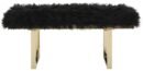BN1009/MAIA FAUX LAMB BENCH
