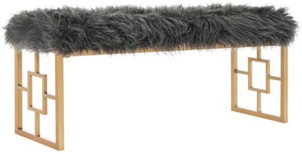 BN1010/MERA FAUX SHEEPSKIN BENCH - Image 3