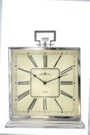 CL1035/Pocket Stlye Square Silver Big Table Clock. DIMENSIONS (CM): 36 x 45 x 10
