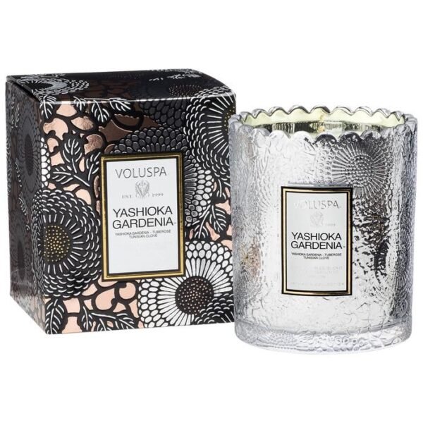 SC1005/YASHIOKA GARDENIA BOXED SCALLOP CANDLEPOT - Image 2