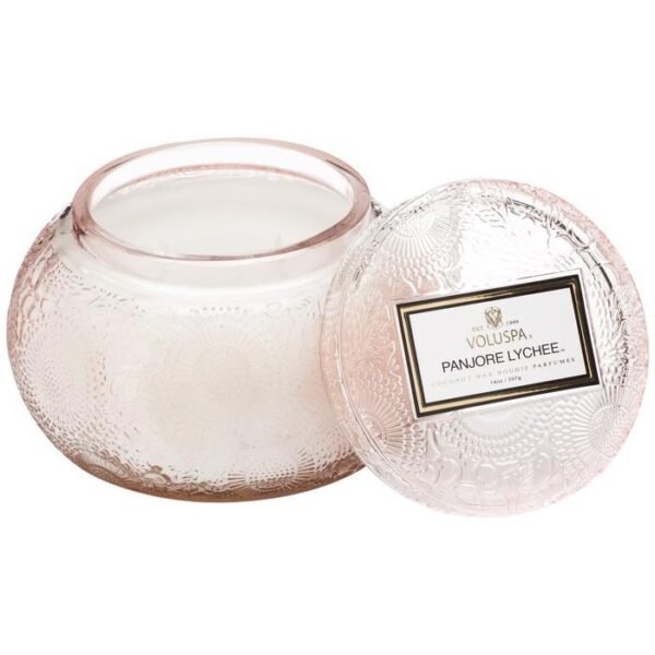 SC1029/PANJORE LYCHEE EMBOSSED GLASS CHAWAN BOWL - Image 2