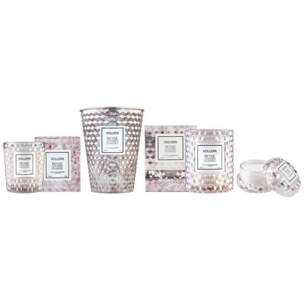 SC1075/ROSE COLORED ICON CLOCHE COVER CANDLE - Image 4