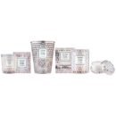 SC1080/Rose Colored glass 2 Wick Tin table candle