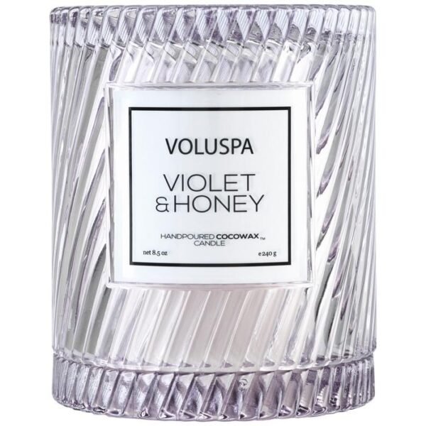 SC1087/VIOLET & HONEY ICON CLOCHE COVER CANDLE - Image 4