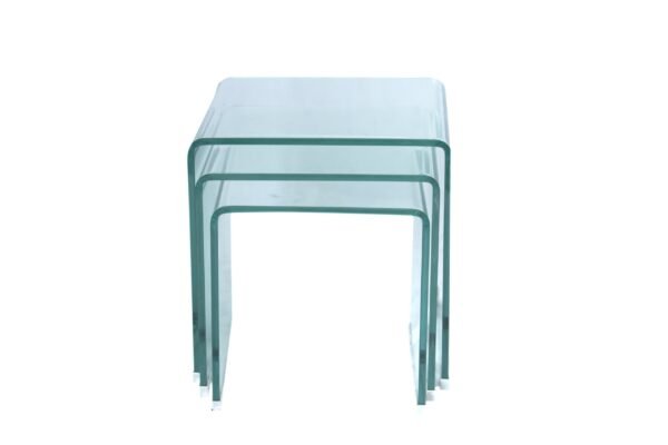 ST1039/Set of 3 Transparent Side Tables DIMENSIONS (CM): 42 x 42 x 42 - Image 4