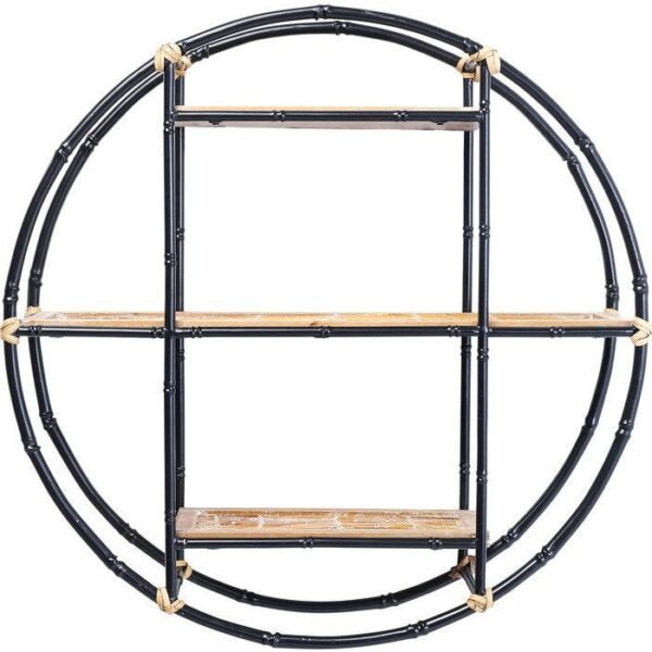 WS1012/Wall Shelf Jungle Bamboo Black 60cm - Image 7