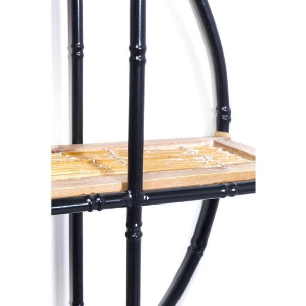 WS1012/Wall Shelf Jungle Bamboo Black 60cm - Image 2