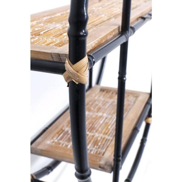 WS1012/Wall Shelf Jungle Bamboo Black 60cm - Image 3