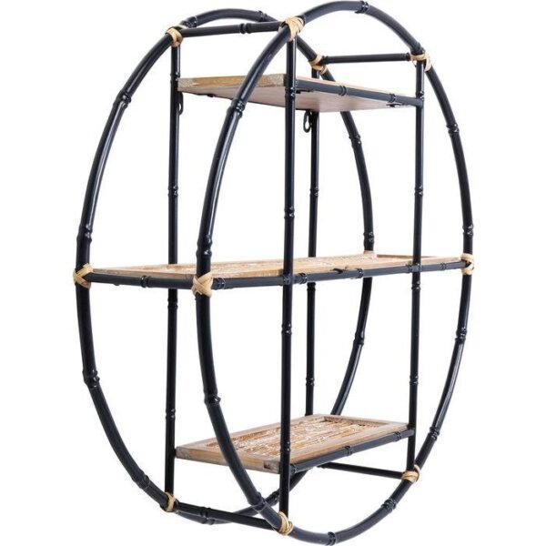 WS1012/Wall Shelf Jungle Bamboo Black 60cm - Image 5