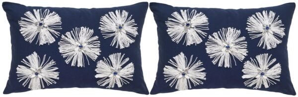 TP1093/SET-2 BELLISSIMA 12X18" PILLOWS/SAPPHIRE - Image 2